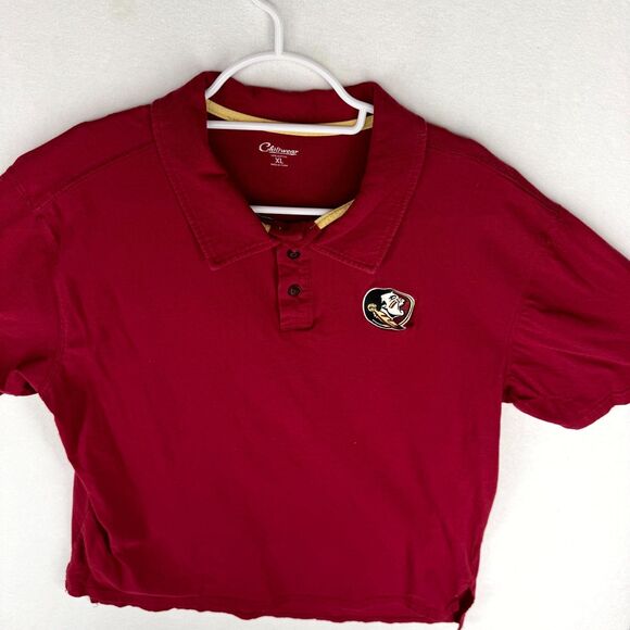 Florida State University‎ Seminoles Cotton Red Short Sleeved Polo Mens Size XL - Picture 4 of 8